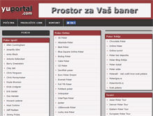 Tablet Screenshot of poker.yuportal.com