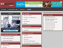 Tablet Screenshot of karate.yuportal.com